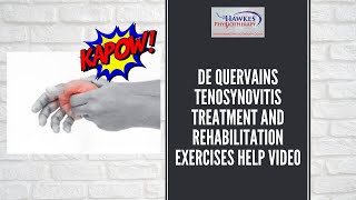 De Quervains Tenosynovitis treatment and rehabilitation exercises help video [upl. by Ingunna]