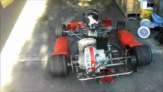 Rotary Wankel gokart sachs km48 8hp bridgeport engine [upl. by Intihw]