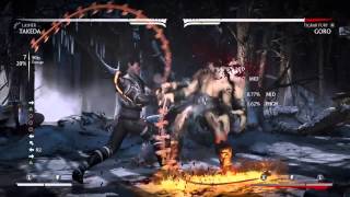 MKX Takeda Lasher variation combo Bnb compilation  34  38  one bar [upl. by Nikolas]