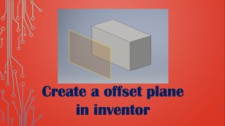 How to create a offset plane in inventor [upl. by Sascha]