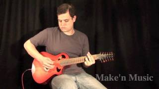 Veillette Gryphon Cutaway 12 string Acoustic Demo [upl. by Fonsie]