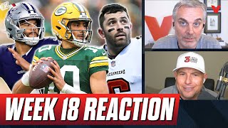 Reaction to BearsPackers CowboysCommanders EaglesGiants NFC playoff field  Colin Cowherd NFL [upl. by Story535]