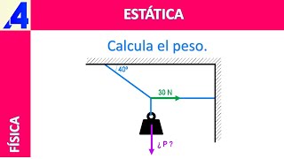 ESTÁTICA CALCULA EL PESO [upl. by Akoyin209]