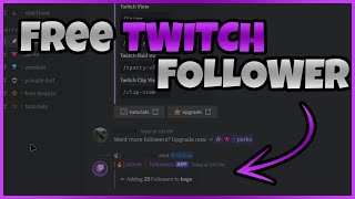 How to get Free Twitch Follower  Discord  Working in 2024 [upl. by Bary]