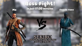 Sekiro™  Ashina Elite  Jinsuke Saze Boss Fight 180 Seconds Are Enough [upl. by Rauch]