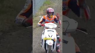 no two wheels are safe moped motogp marcmarquez scooter [upl. by Adyan]