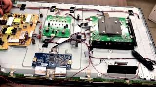 Vizio E43UD2 Tear Down  Board replacement [upl. by Birkle]