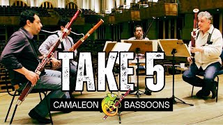 🔥 TAKE FIVE played by Camaleon Bassoons [upl. by Soelch414]