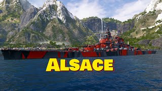 Meet The Alsace Tier 8 French Battleship World of Warships Legends [upl. by Deonne574]