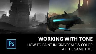 PAINTING HINTS How to paint in grayscale amp color at the same time Рисуем сразу в чб и цвете [upl. by Yerffej]