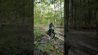 Kawasaki 450 ripping through some Mud kx450 bikelife midding [upl. by Berner424]