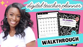 Undated Digital Teacher Planner Walkthrough Secondary [upl. by Bhayani759]