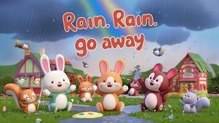 Rain Rain Go Away Nursery Rhyme  Rain Rain Go Away Come Again Another Day Dong  Rain Rain Go Away [upl. by Wootten791]