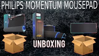 Unboxing Mousepad Philips Momentum [upl. by Nimzay]