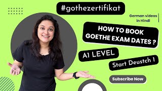 How to Book Goethe Exam  Start Deutsch A1  Learn German in Hindi goethezertifikat [upl. by Ojeibbob]