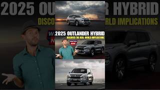 2025 Mitsubishi Outlander Hybrid  38 Miles Electric Range Worth It [upl. by Vallie]