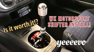 WK Motorsport Shifter Install Mitsubishi Lancer EVO 89  YEEEEVO [upl. by Miru]