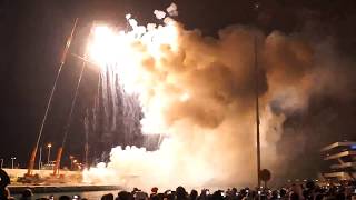 Double Vertical Mascleta At The Veles e Vents  Fallas 2018  Valencia Spain fireworksfestivals [upl. by Liatris692]