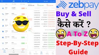 How To Buy And Sell In ZebPay Exchange  🔥🔥 [upl. by Agna659]