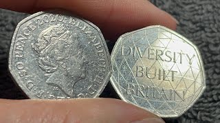 2020 United Kingdom 50 Pence Diversity Built Britain Coin • Values Info Mintage History amp More [upl. by Mariken]