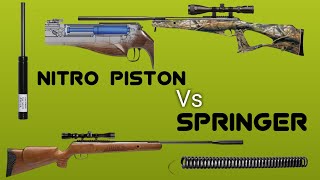 Difference bw nitro piston amp springernitro piston Or springer air rifle men farq 2021 [upl. by Nyvlem]