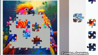 puzzle 388 gameplay  new hd parrots puzzle games  jigsaw puzzle  combogaming335 [upl. by Marcellus]