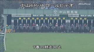 【中山競馬・パトロールビデオ】ハグクミ 急に内側に逃避し落馬 メイクデビュー中山 [upl. by Mayhew396]