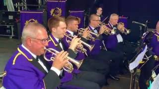 On Stage with Brighouse and Rastrick Brass Band  Carfest North 2016 [upl. by Welker]