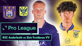 RSC Anderlecht 10 SintTruidense VV  Pro League  LIVE [upl. by Sedda]