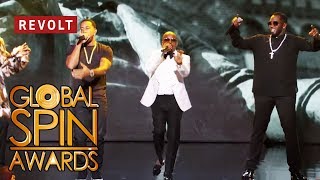 Diddy Jermaine Dupri Snoop Dogg and Ludacris perform Welcome to Atlanta  Global Spin Awards [upl. by Adiaros]