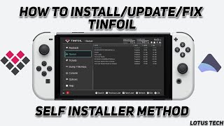 How To Installfixupdate Tinfoil for Nintendo Switch 1180 guide  Self Installer [upl. by Oirevas]