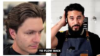 Suavecito Barber Breakdown Feathered vs Flow Back Cuts 💈 [upl. by Keithley]