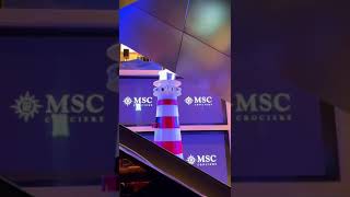 Il faro di MSC Crociere arriva a Roma [upl. by Auqinahc]