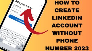 HOW TO CREATE LINKEDIN ACCOUNT WITHOUT PHONE NUMBER 2023 [upl. by Ermin]