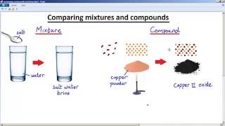 GCSE CHEMISTRY  COMPOUNDS AND MIXTURES  LESSON 3  compare compounds and mixtures [upl. by Bastian]