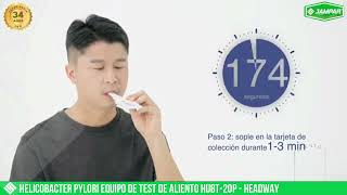 HELICOBACTER PYLORI EQUIPO DE TEST DE ALIENTO HUBT 20P HEADWAY [upl. by Alaham]