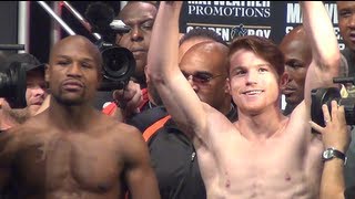 FULL Floyd Mayweather  Canelo Alvarez WeighIn [upl. by Flavia]