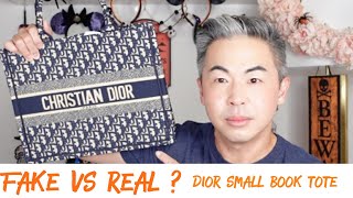 Dior Small Tote Bag 200  Fake vs Real Review [upl. by Cherri]