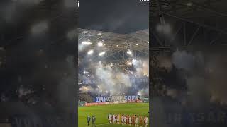 Hamburg in Freiburg beim DFB Pokal 2Runde Pyros [upl. by Yesnikcm]