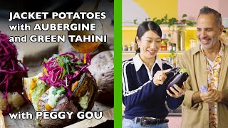 Peggy Gou amp Yotam Ottolenghi Cook Jacket Potatoes with Aubergine and Tahini  Comfort Icons [upl. by Awra242]