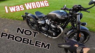 I was WRONG about this Triumph Bobber PROBLEM [upl. by Lockhart329]