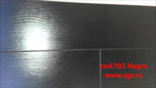 Parchet laminat Negru 12 mm 702 [upl. by Anaytat]