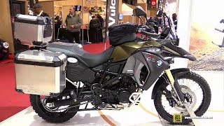 2016 BMW F800GS Adventure  Walkaround  2015 Salon de la Moto Paris [upl. by Carn]