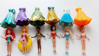 Disney Princess Doll Makeover  DIY Miniature Ideas for Barbie  Wig Dress Faceup and More DIY [upl. by Wertz]