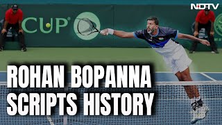 Australian Open  Rohan Bopanna Scripts History Becomes OldestEver Man To Win Grand Slam [upl. by Htennaj487]