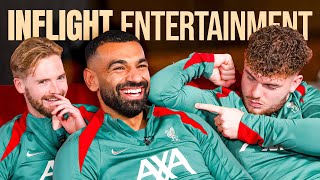 Kelleher Salah and Elliott reactions to famous Liverpool moments  InFlight Entertainment [upl. by Nallid684]