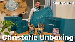 Christofle Unboxing  Ready for Christmas Eve dinner  CarloampSeb [upl. by At591]