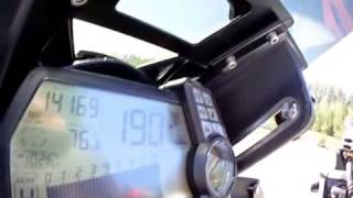 2010 Ducati Multistrada 1200S topspeed trial [upl. by Ariayek464]