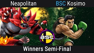 Neapolitan Incineroar Marth VS BSC  Kosimo Little Mac  HDRCADE Series 25  Winners Semis [upl. by Armahs]