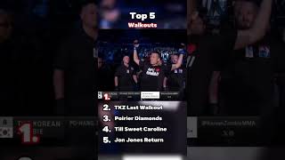 Top 5 WALKOUTS in the UFC ufc mma 👊🔥 [upl. by Jemma553]